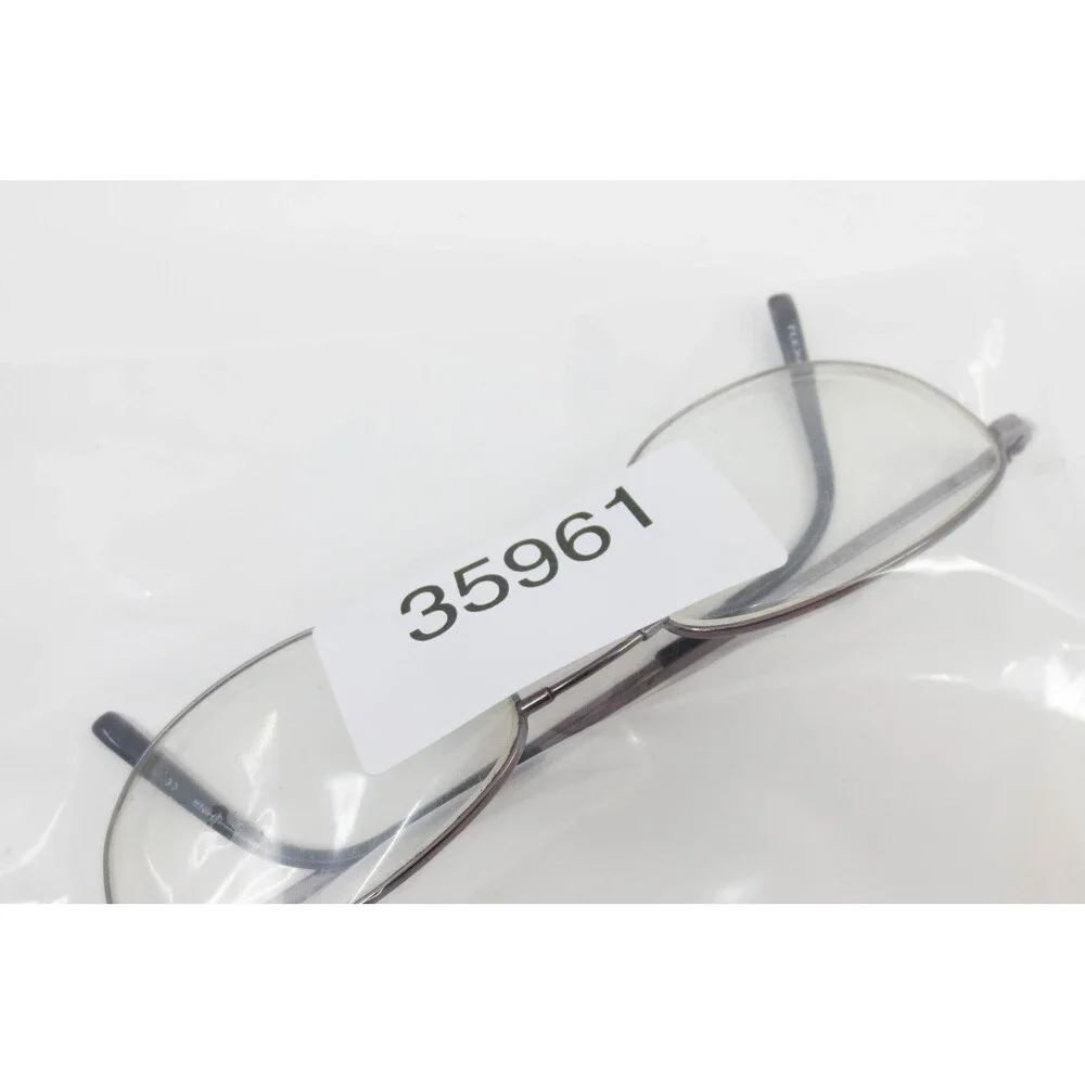 Flexon 600 by Marchon Gunmetal Oval Titanium Eyeglass Frames 52-18-140 35961